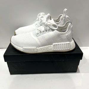 Adidas Originals NMD_R1 D96635 White White Gum Women's Running Shoes - Size 7 W